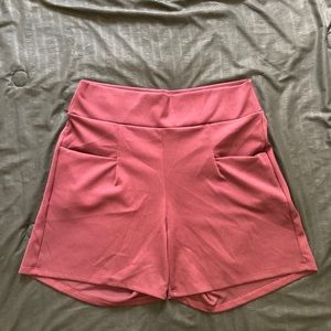 Burgundy social shorts